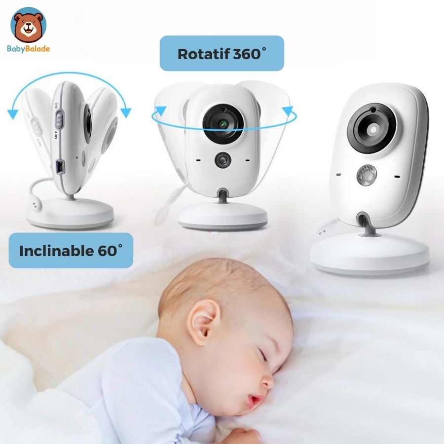 Babyphone camera - rotatif et inclinable