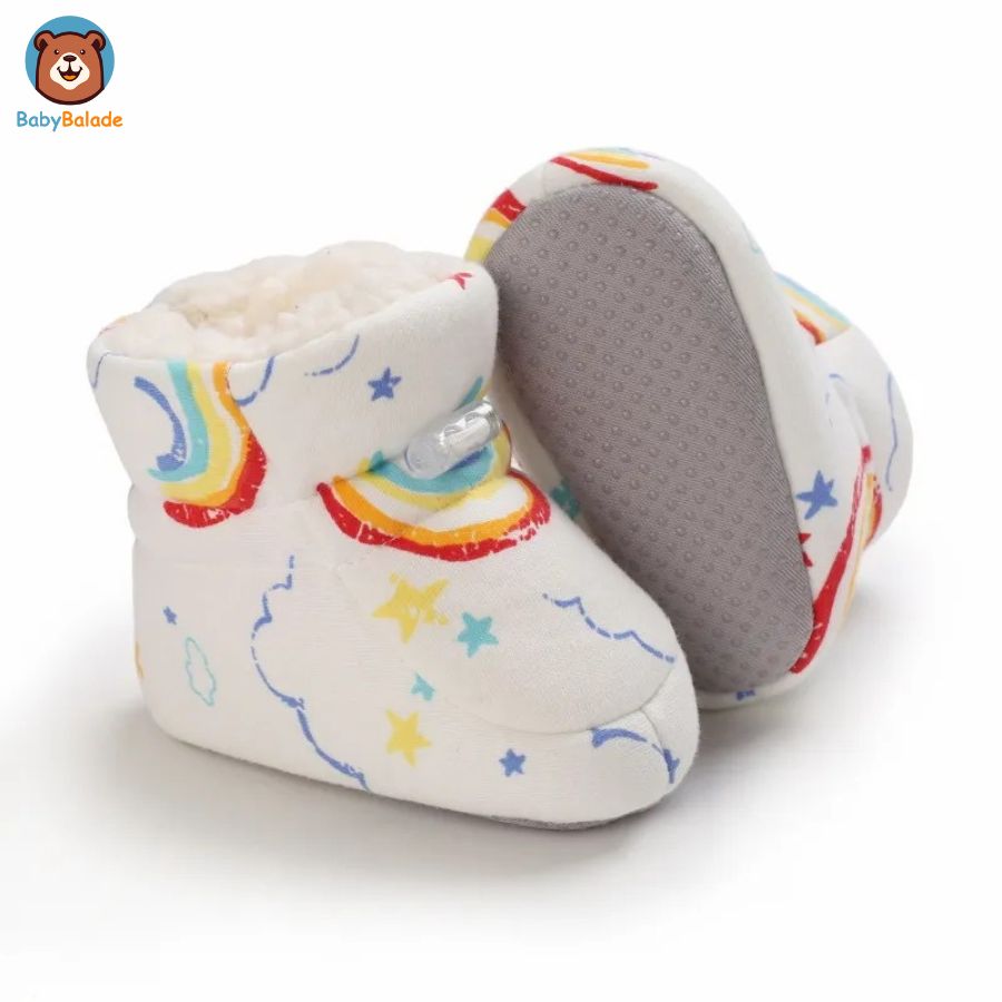 Bottines Fourrées Bébé - Arc en ciel