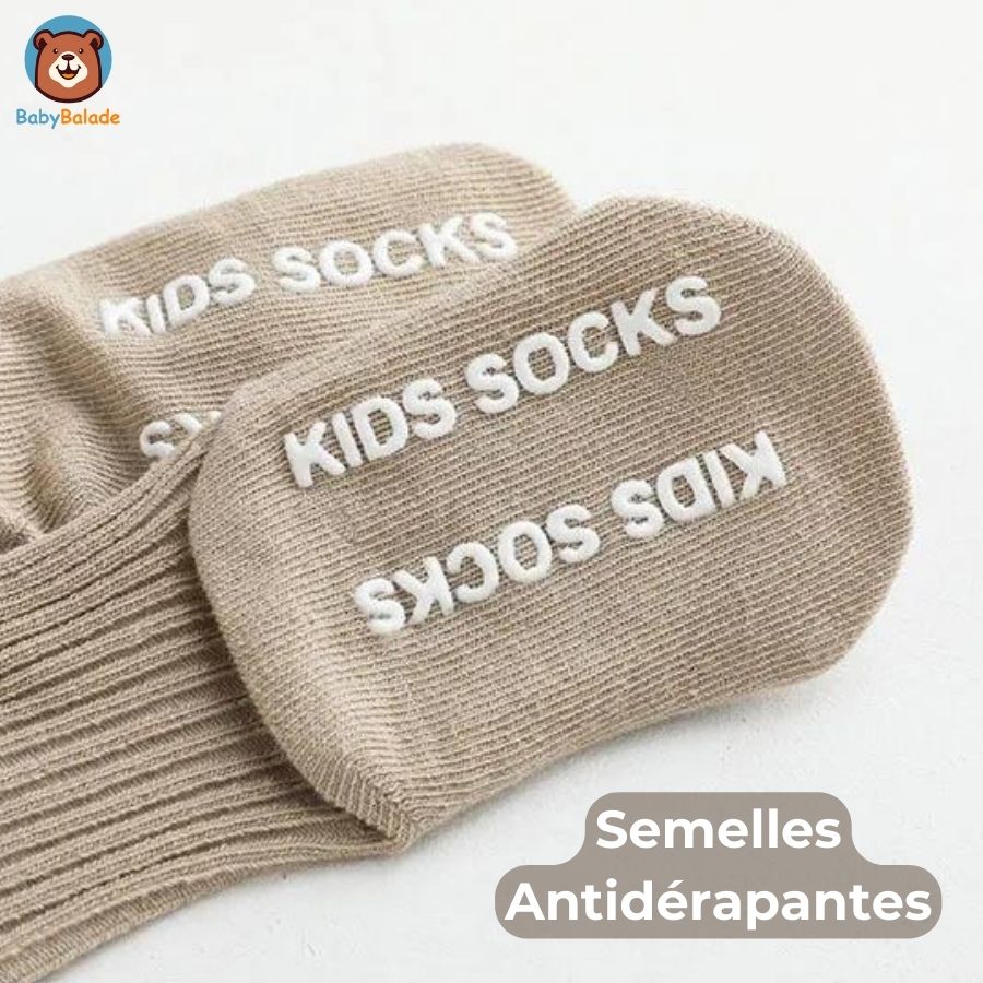 Chaussette Antidérapante Bébé - avec les semelles antidérapantes top