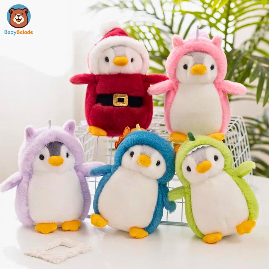 Peluche Pingouin - 5 modèles toutes mignonnes