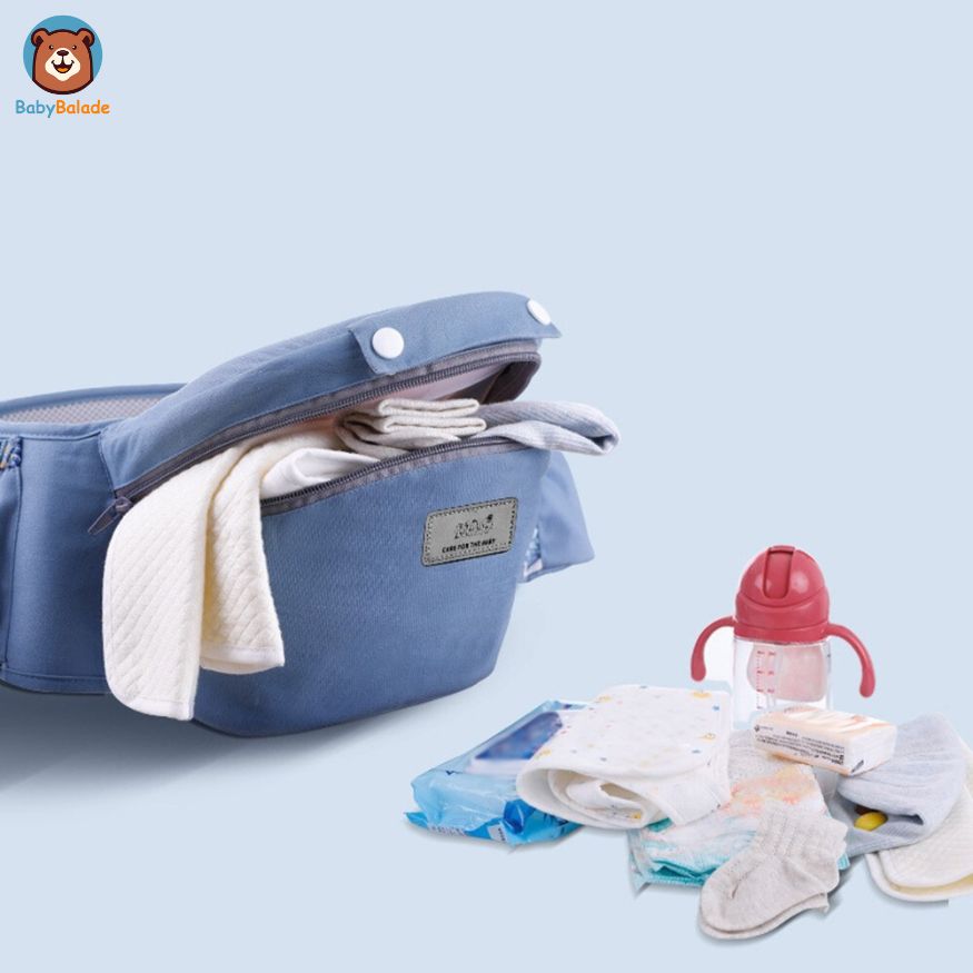 Porte bébé ergonomique - plusieurs poches de rangement