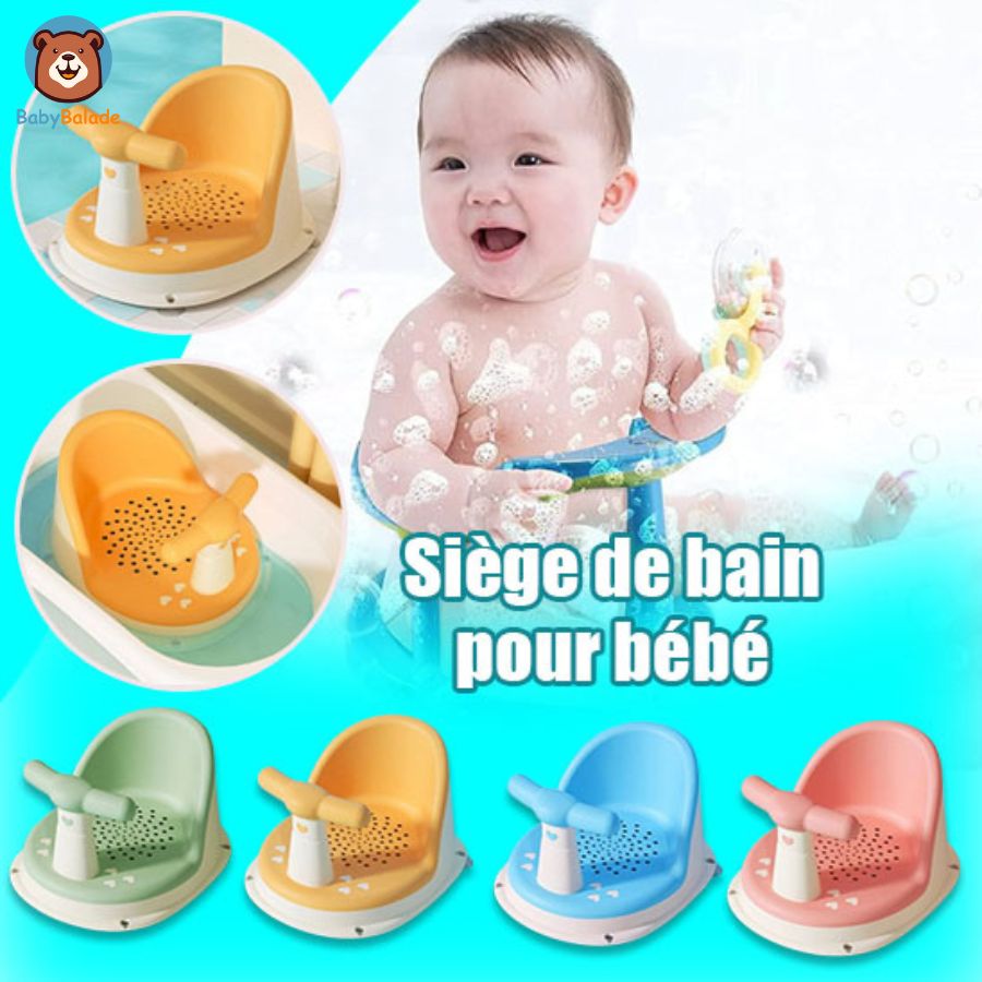 siège de bain bébé - 4 couleurs disponibles pour plus de choix