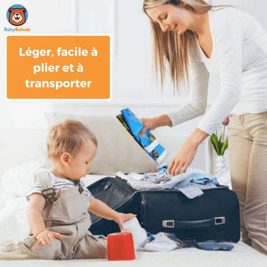 Tapis d'eau bébé - léger, facile à plier et à transporter