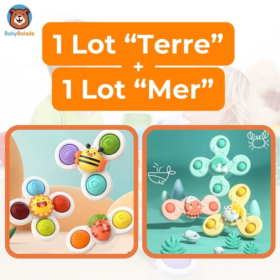 Lot de 3 Jouets d'Éveil | BABY SPIN™