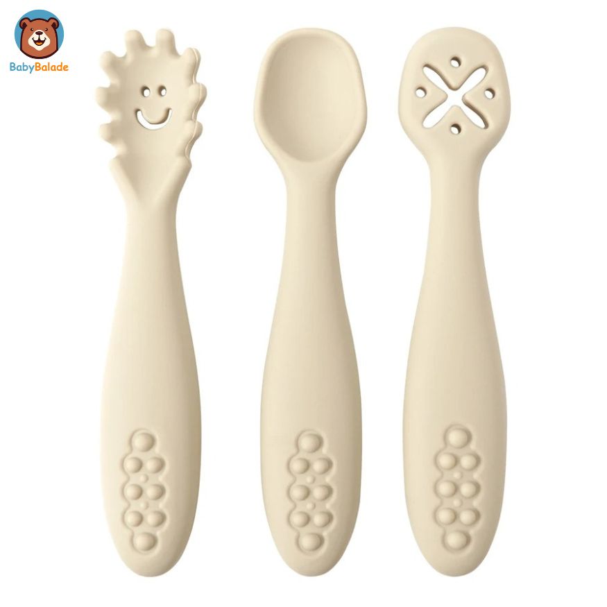Cuillère Bébé Apprentissage | WEESPOON™ (Lot de 3)