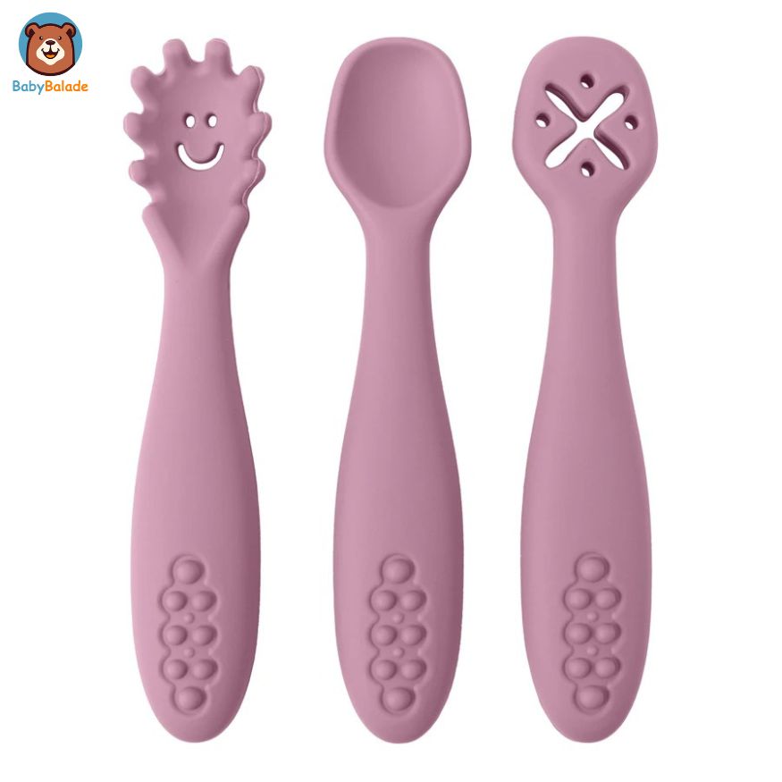 Cuillère Bébé Apprentissage | WEESPOON™ (Lot de 3)