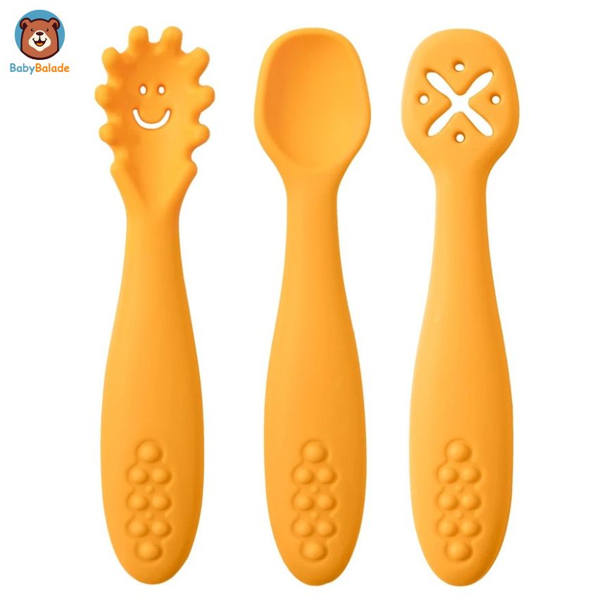 Cuillère Bébé Apprentissage | WEESPOON™ (Lot de 3)