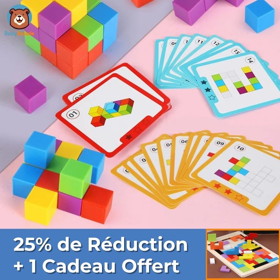 Djeco Cubissimo - Gioco Di Logica E Costruzione 3D, Rompicapo In Legno, Per Bambini E Adulti