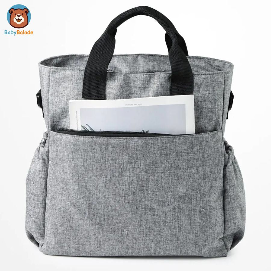 sac à langer bandoulière vue de dos