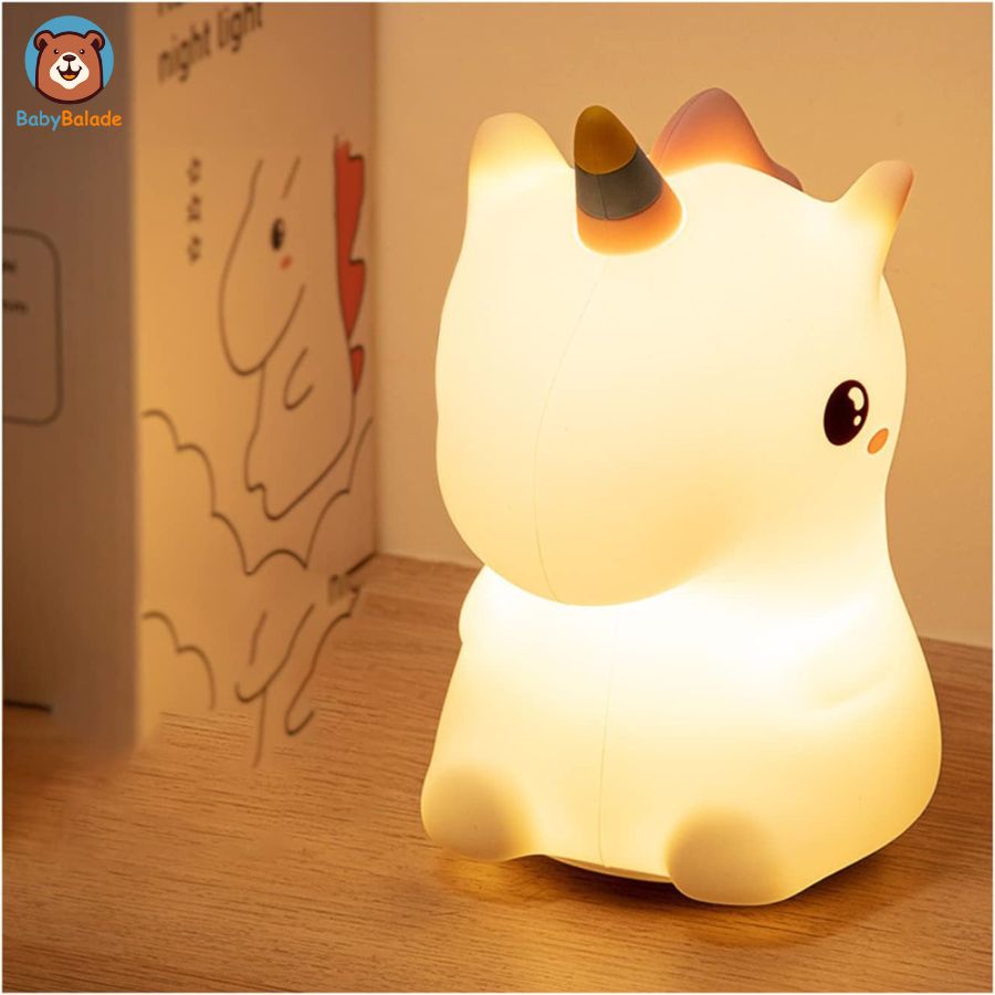 veilleuse bébé en forme de licorne design et mignone