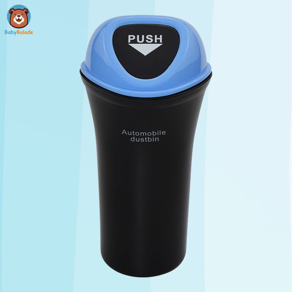 poubelle de voiture de couleur bleu ciel