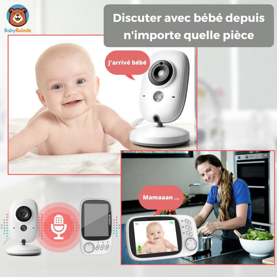 Babyphone camera - discuter avec bébé depuis n'importe quelle pièce