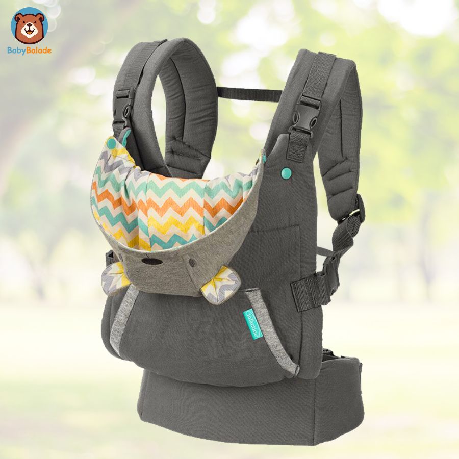 Porte bébé - porte bébé ergonomique avec capuche amovible