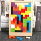 Puzzle Tetris en bois jeu parfait pour les enfants