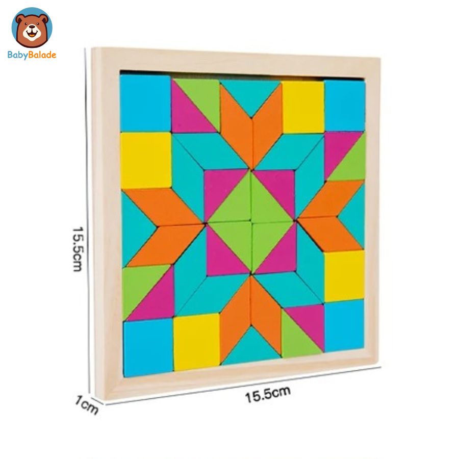 puzzle en bois jeu avec de bonnes dimensions pour enfant dès 3 ans