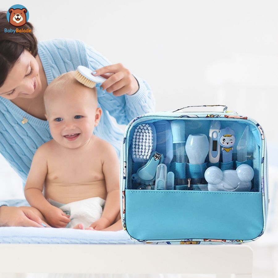 Trousse de toilette bebe - Trousse de soin bébé - Bébé avec Maman