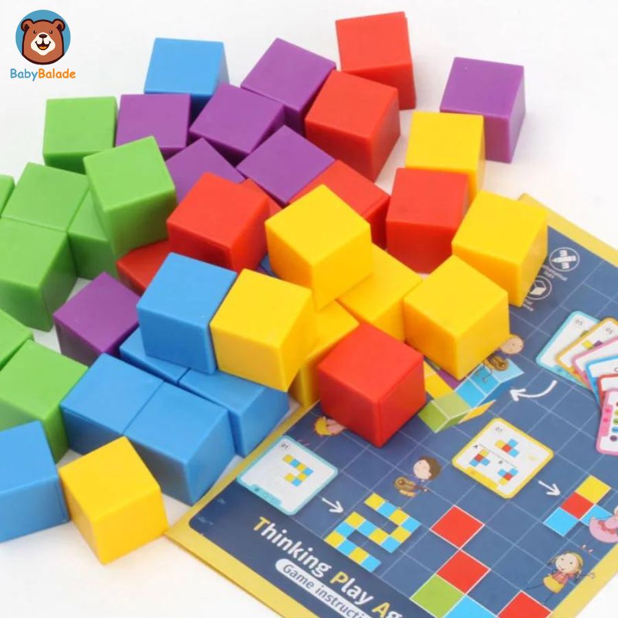 jeu de construction et de logique Cube Challenge de qualité et tout en couleur