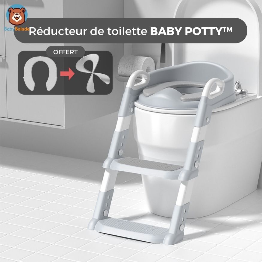 Pot de Toilette Bébé Pliable avec Réducteur WC - Petit Vadrouilleur