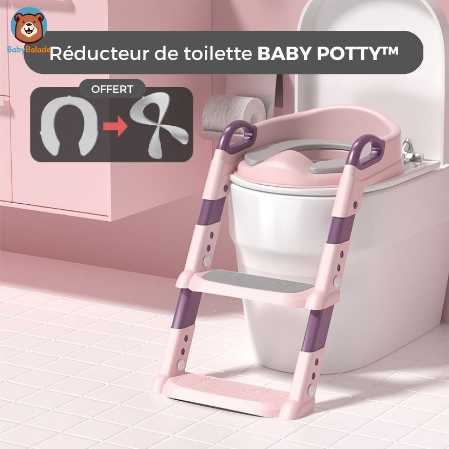 réducteur de toilette - rose mauve