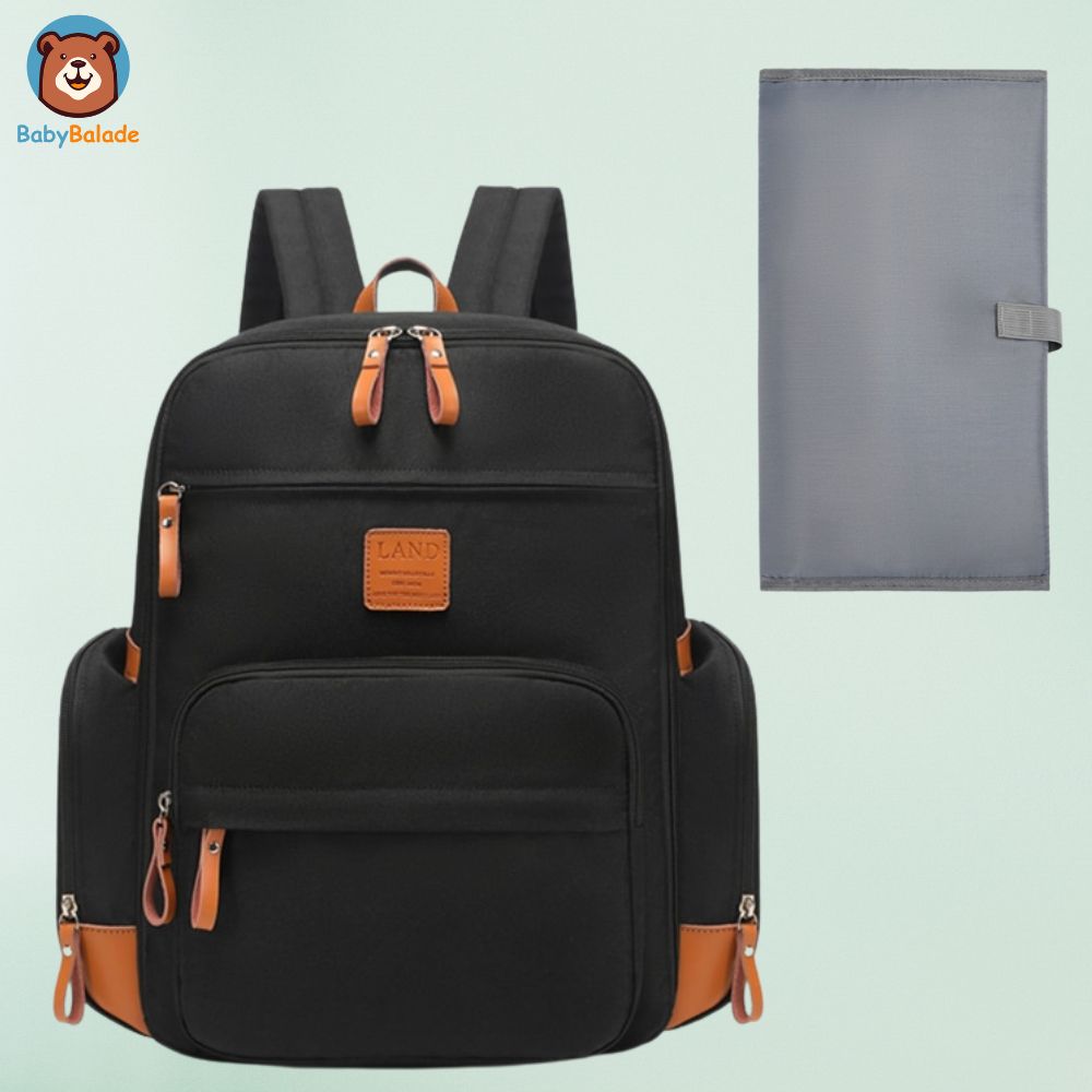 Minsong Sac à Dos à Langer Tendance En Cuir Pour Maman, Sacs à Langer De Voyage Avec Organisateur De Sac Et Matelas à Langer, Blanc Nacré, Medium Minsong Sac à Dos à Langer Tendance En Cuir Pour Maman, Sacs à Langer De Voyage Avec Organisateur De Sac Et Matelas à Langer, Blanc Nacré, Medium
