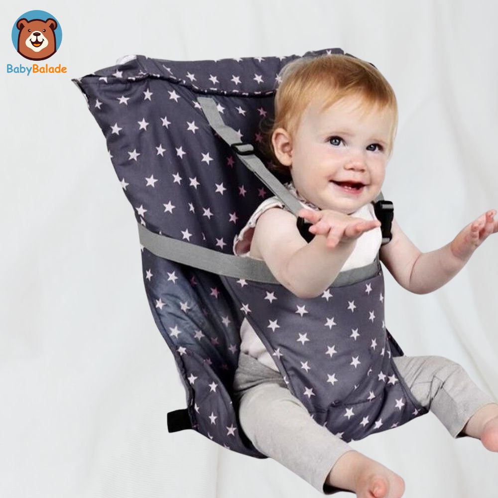 Siège de harnais de voyage pour bébé, chaise haute pliable et lavable, avec  bretelles réglables pour l'alimentation des nourrissons, 1 pièce -  AliExpress