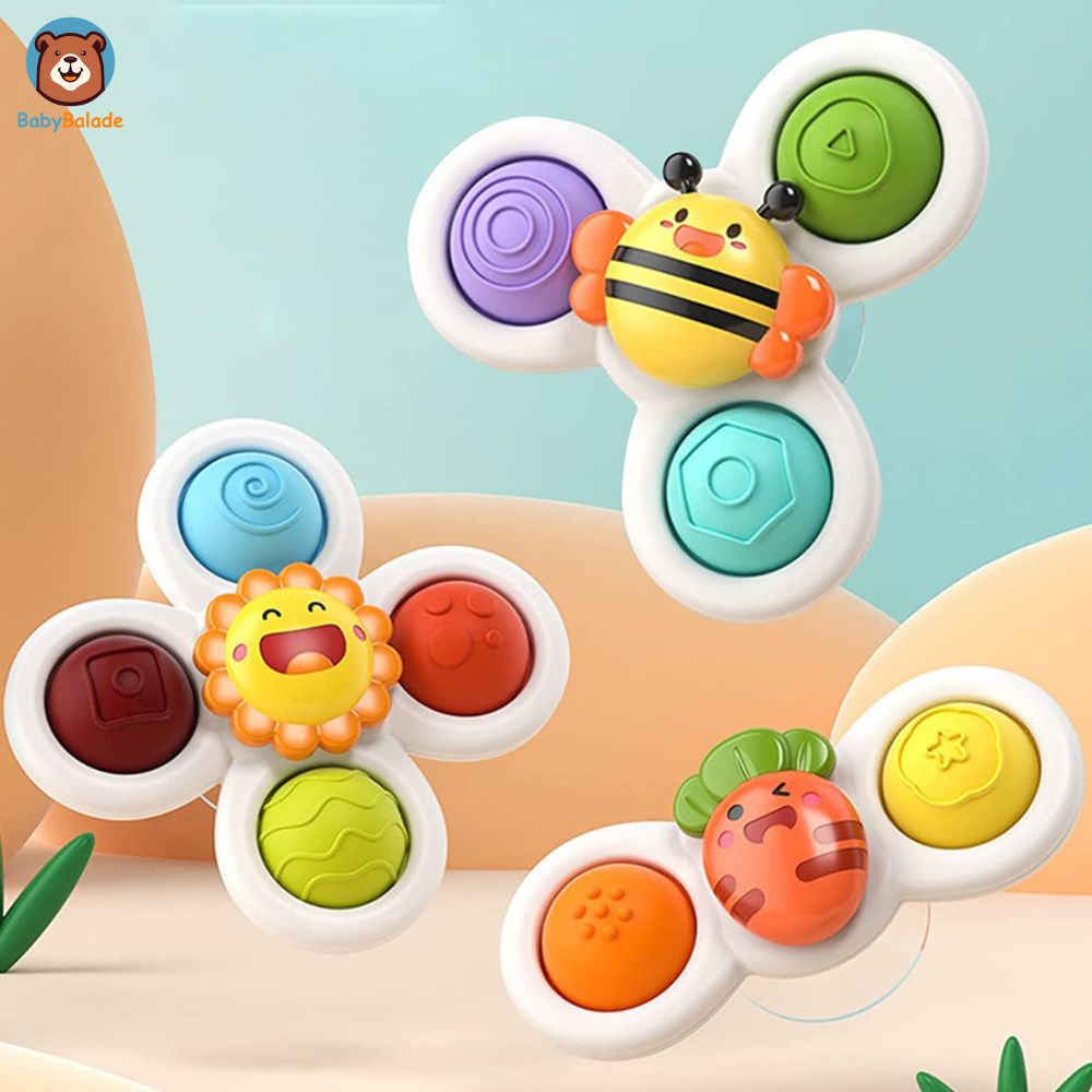 Jouet sensoriel bébé BABY SPIN™ (Lot de 3) – BabyBalade